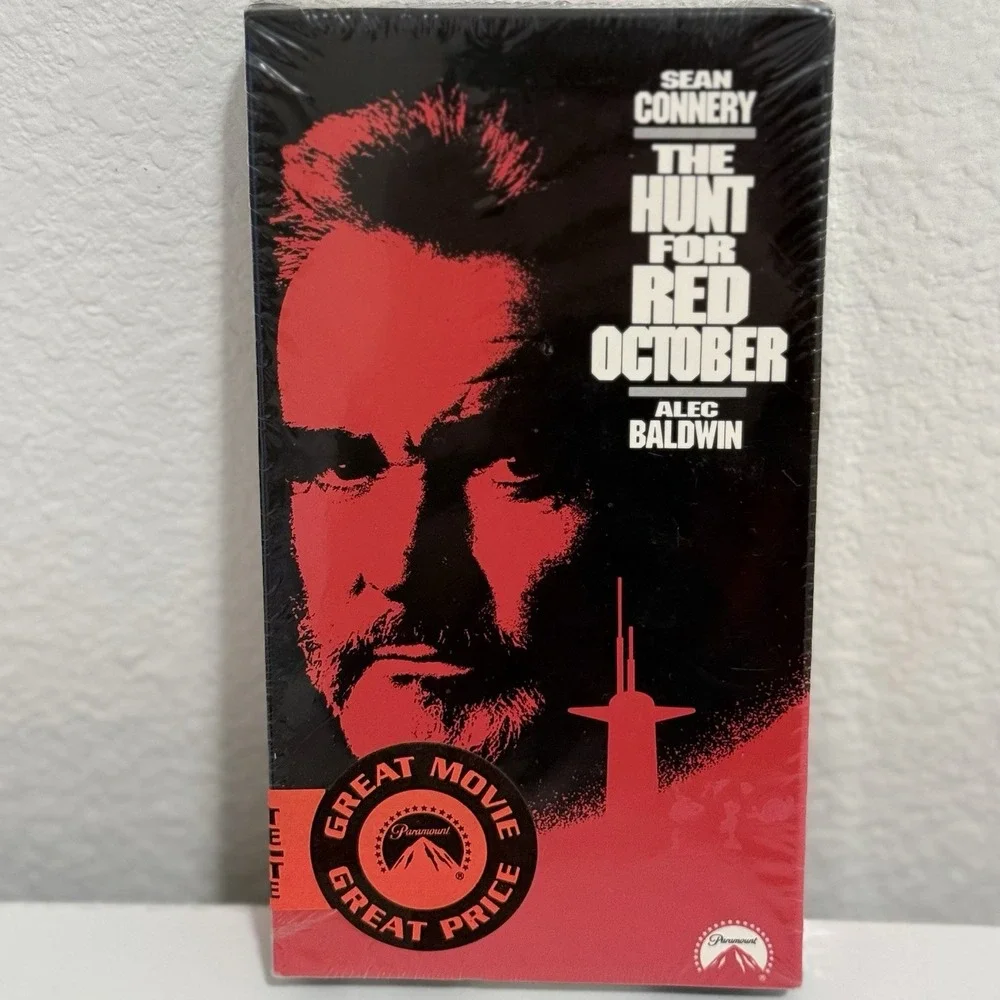 The Hunt For Red October VHS Alec Baldwin Sean Connery SEALED
